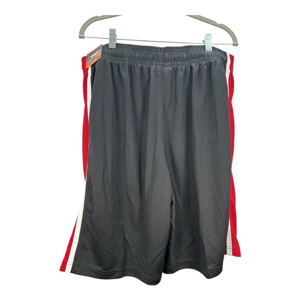 AND1 Men’s Basketball Shorts Black Red XL NWT Gym Workout Drawstring Activewear - Picture 6 of 6